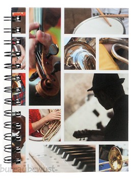 spiraalboek,  lijn, 'Muziekinstrumenten'